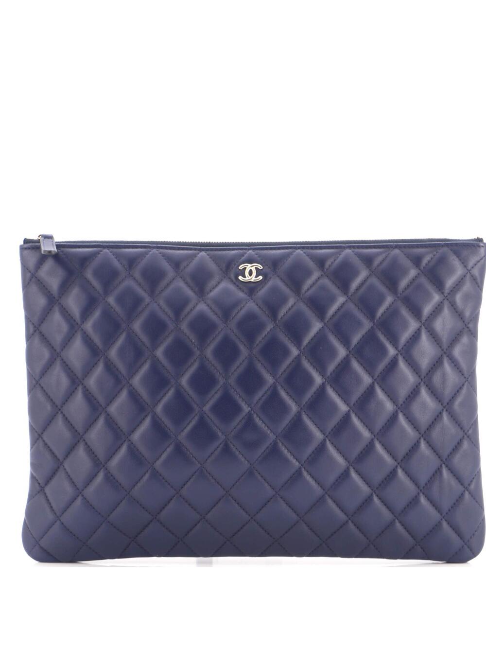 Chanel O Case Clutch Quilted Lambskin #336875C13B